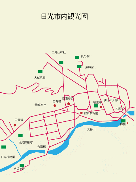 日光市内地図