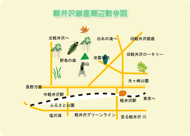 軽井沢銀座地図